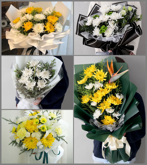 广东揭阳市普宁市梅林镇大岭下村白事花束代送